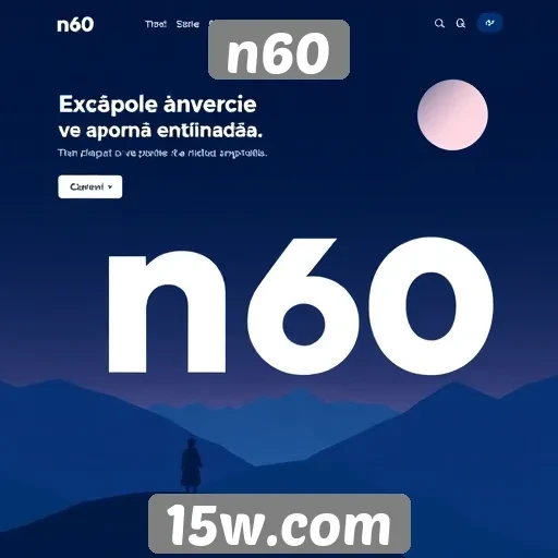 Análise das principais seções do site n60